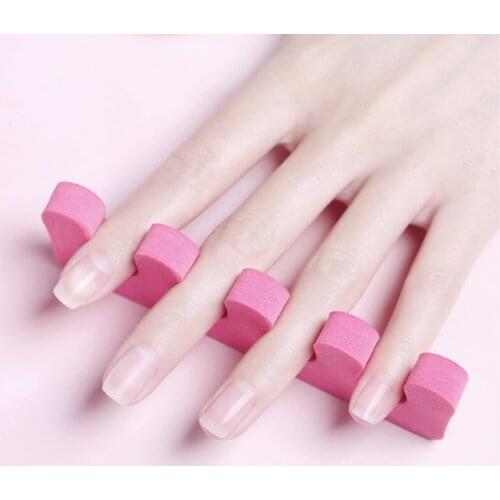 5Pcs Nail Art Soft Foam Sponge Finger Toe Separators Nail Extending Painting Coating Anti Touch Separate Manicure Tools