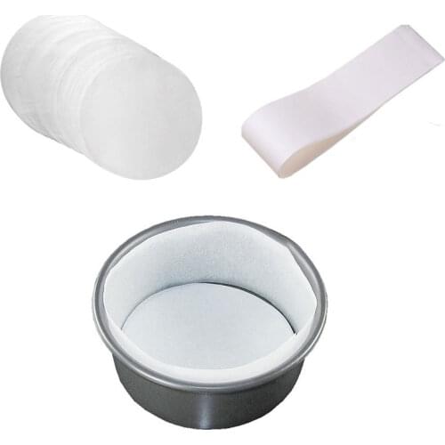 50PCS Parchment Paper Round Cake Paper Edge Non-stick Baking Paper Sandwich Cake Dessert Packaging Baking Paper