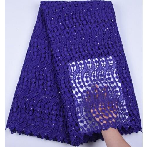 African Lace Fabric Nigerian Guipure Cord Lace Fabric Hole Embroider French Net Lace For Hrigh Quality Wedding DressA1712
