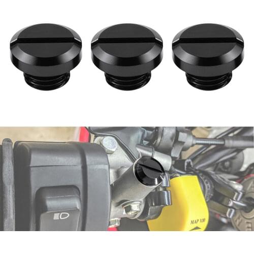 Mirror Hole Plugs M10X1.25 For DUCATI Scrambler 1100 Scrambler 800 Hypermotard 821 Hypermotard 939 Multistrada 821