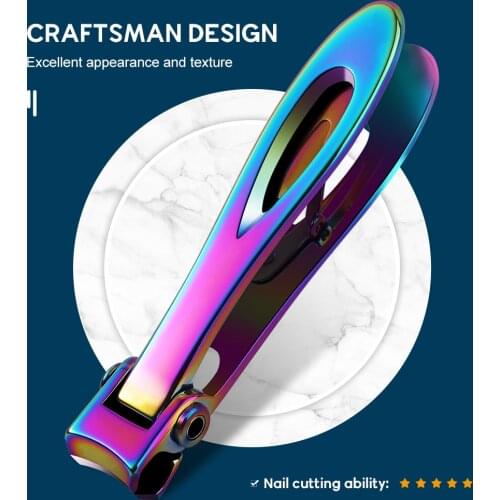 BNG TA52-C Nail Clippers Stainless Steel Wide Jaw Opening Manicure Fingernail Cutter Thick Hard Ingrown Toenail Scissors tool