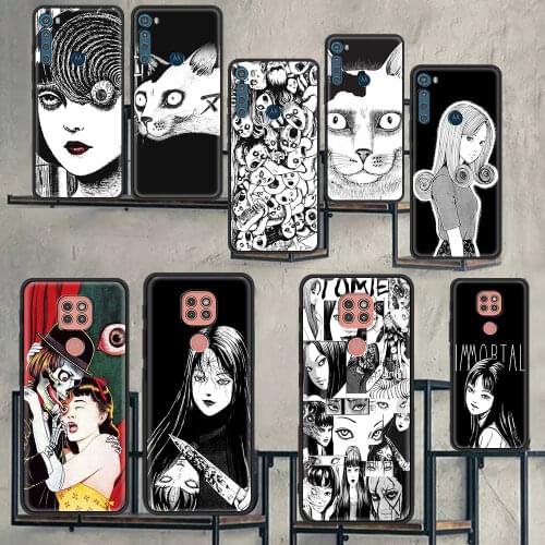 Junji Ito Tees Horror TPU Cover For Motorola G30 G10 G9 G8 Edge Power Lite Play Plus moto One Hyper Fusion G Stylus ES6