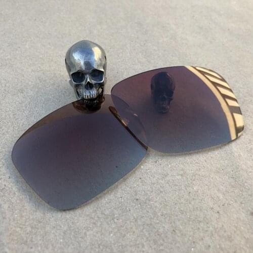 Firtox True Polarized Enhanced Replacement Lenses for-Oakley Ten OO9128 Sunglass (Lens Only)-Brown Gradient