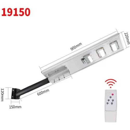 LED solar street light outdoor waterproof panel remote control 100W solar charging human body motion sensing garden light