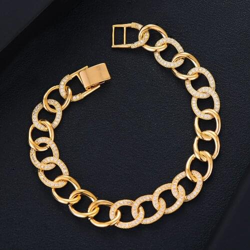 GODKI Personality Fine Bangle Chains Women man couple bracelet Top Quality Best Super Gift for Friends Lover unexpect surprise