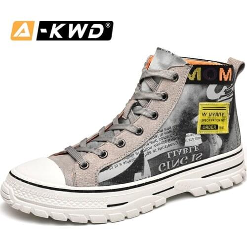 Hip Hop Shoes Men Fashion Men Casual Shoes Autumn Breathable Chausure Homme Pu High Top Men Sneakers Luxury Brand Designer Shoes