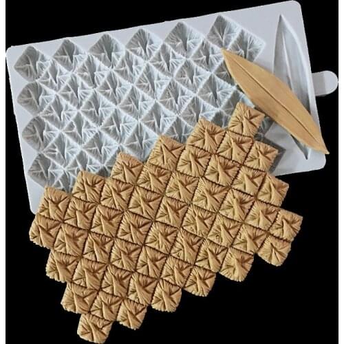 Minsunbak Newest Embossed Pineapple Pattern Silicone Mold Fondant Mold DIY Cake Decorating Tools