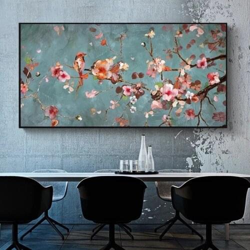 Classical Flowers Plum Blossom Abstract Canvas Paintings Posters and Prints Wall Art Picture for Living Room Home Decor Cuadros