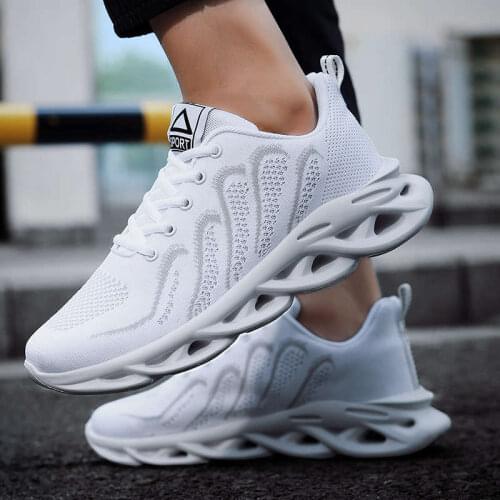 New Blade Running Shoes for Men Breathable Mesh Sneakers Antiskid Damping Outsole Athletic Sport Shoes Training Run Zapatills G3
