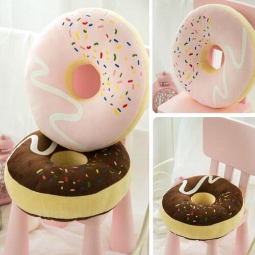 Plush Toy Bread Chocolate Donut Pillow Thickening Cushion Siesta Pillow Home Sofa Cushion Decoration Children Girl Birthday Gift