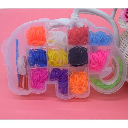 600pcs rubber bands bracelets loom Children toys girl gift hair band colorful gum make woven bracelet kids diy toy dropshipping