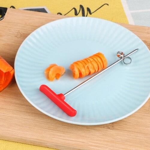 Manual Roller Vegetable Spiral Cutter Gadagets Fruit Carving Spiral Slicer Cooking Kitchen Tools