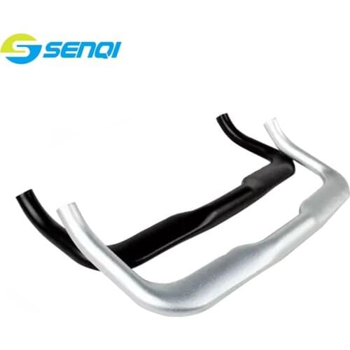 31.8*420mm Fixed Gear Road Bicycle TT Handlebar Aircraft Pattern Aluminum Alloy Rest Handlebars CSW003