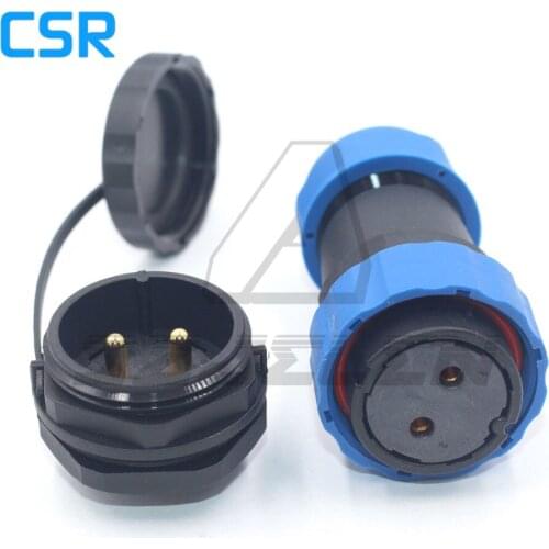 SD28TP-ZM, waterproof connector 2 pin, IP68, 2-pin plug(female) socket(male), 2pin Power cable connector 45A