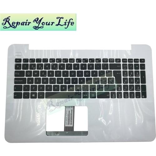 SP replacement keyboards for ASUS X555 L LN LD R556 R511 black Spanish keyboard silver Palmrest cover 0KNB0-610MSP00 90NB0628
