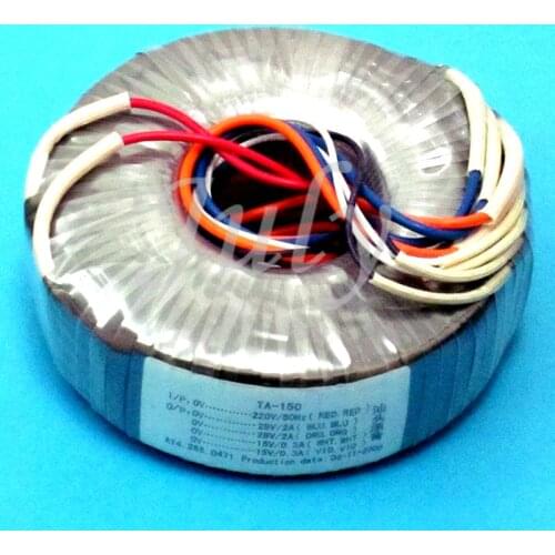 Toroidal transformer 120W double 22V+double 15V ring cattle power transformer, oxygen-free copper enameled wire