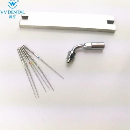Ultrasonic scaler dental endo tip stainless steel endo U-file Compatible with Woodpecker EMS ultrasonic scaler