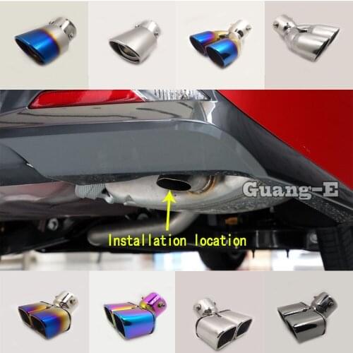 For Hyundai Sonata DN8 10Th 2020 2021 Car Muffler Exterior End Pipe Outlet Dedicate Stainless Steel Exhaust Tip Tail Trim Frame