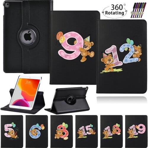 360 Rotating Case for Apple IPad 2 3 4/ Mini 4 5/ IPad 7th 8th Gen 10.2" 5th 6th Gen 9.7" Tablet Filp Leather Stand Cover Case