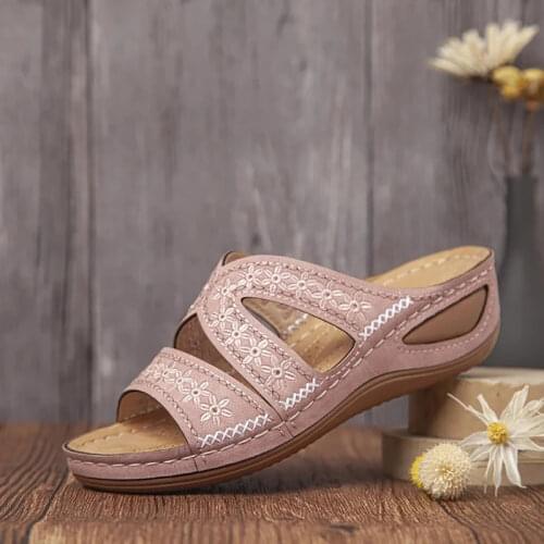 Women Shoes Comfy Platform Sole Ladies Casual Soft Woman Slippers Wedge Comfortable Sandal Outdoor