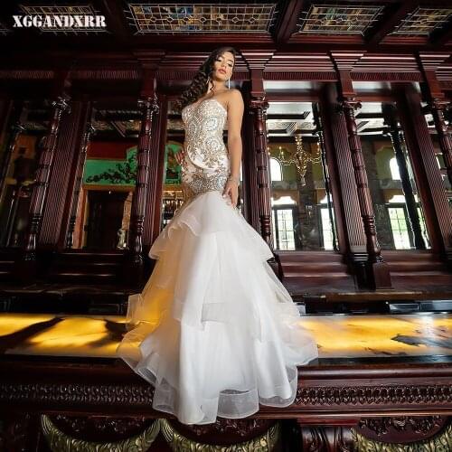 New Arrival Mermaid Prom Dress 2022 Champagne Lace Applique Backless Long Evening Party Gown Backless Tulle Skirt Girls Sweet 16