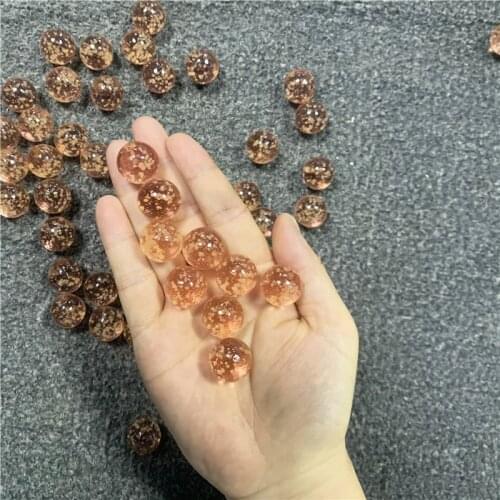 1/5/10pcs 20Mm Glass Ball Cream Cattle Small Marbles Pat Toys Parent- Child Beads Console Game Pinball Machine of Bouncing Ball