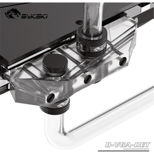 Bykski GPU Blocco di MOD Parte Acrilico Piazza Block Forma di L Per VGA Blocco Di Conversione kit B-VGA-RET cooler