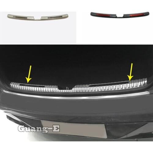 For Hyundai Sonata DN8 10Th 2020 2021 Car Sticker Inner Inside Rear Bumper Trim Stainless Steel Scuff Sill Trunk Plate Pedal