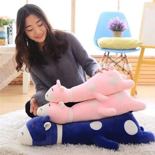 Fancytrader Soft Stuffed Sleeping Giraffe Plush Pillow Toy Cute Animals Deer Doll 80cm 31inch Kids Present