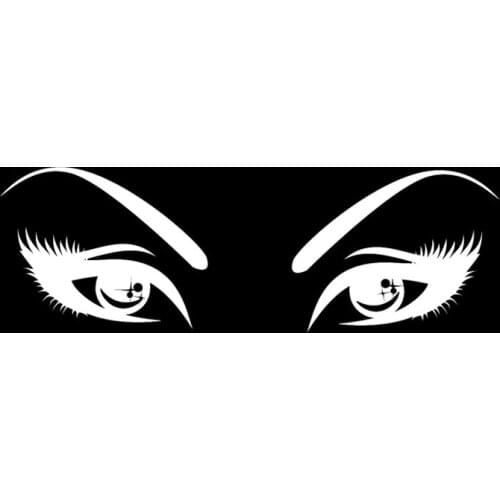 Personality Car Sticker Mysterious Look Women Eyes High Quality Decor Vinyl Accessories PVC Decal for Passat,16cm*5cm