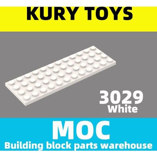 Kury Toys DIY MOC For 3029 Building block parts For Plate 4 x 12 For Plate