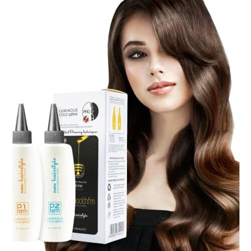 120g+120g Permanent Wave Curl Curly Perm Cream Liquid Cold Wave Hair Perm Lotion Solution For Resistant To Natural Hair