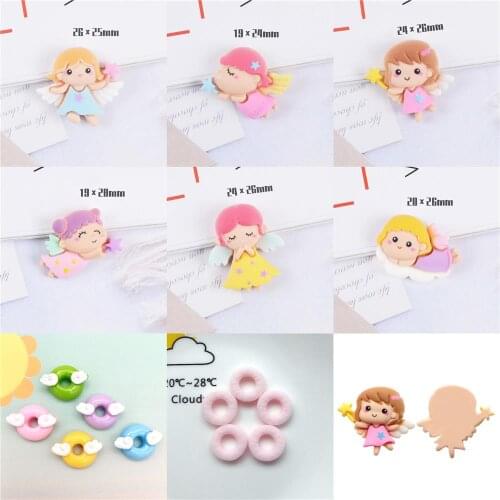 Cute Baby Angels Candy Donuts 3d Cabochon Charms DIY Make For Accessory Decoration Hand Crafts Resin,10Yc19342