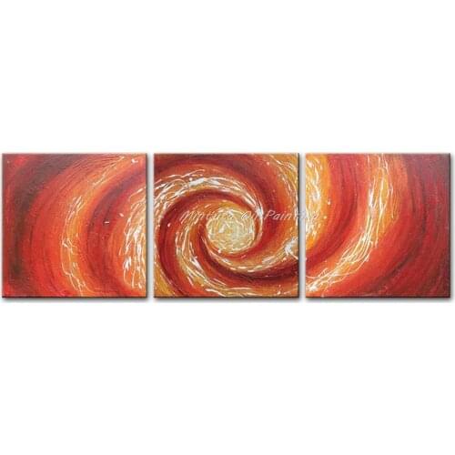 Hand Painted oil paintings on canvas red yellow white home decoration Modern abstract Oil Painting wall pictures for living room