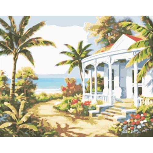 Arcadia True Oil Painting By Numbers Deer 40x50cm Diy Paint By Numbers For Adult Animals Frameless Canvas Painting Unique Gift