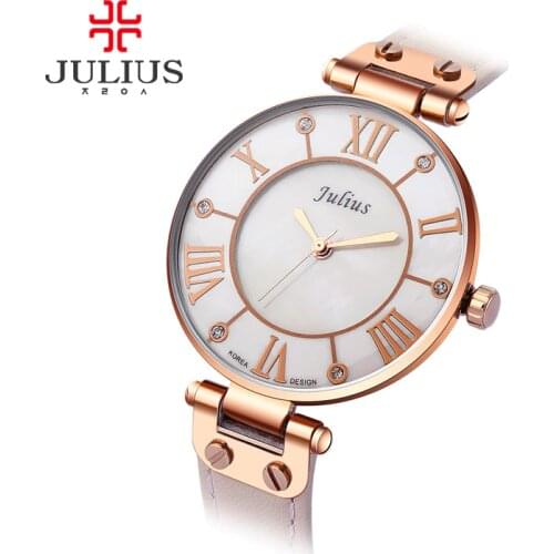 2017 New Julius Silver Watches Women Stainless Steel Quartz Watch Brand Ultra Thin Woman Watch Gold Plated Whatch Relogio JA-832