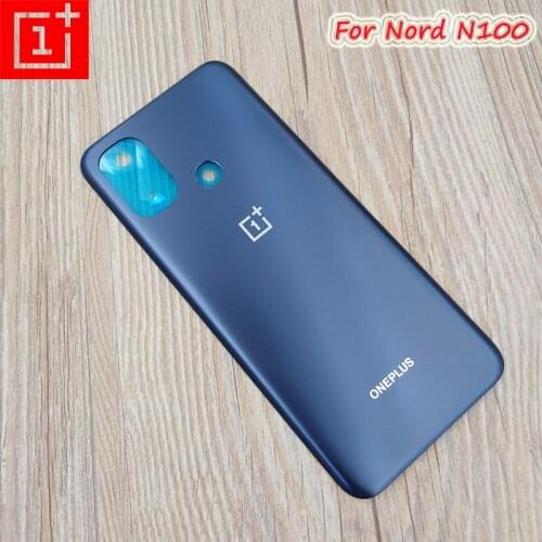 New Original Oneplus Nord N100 Back Battery Cover Rear Door Housing Replacement Case Repair Parts For One Plus 1+ Nord N100&Logo
