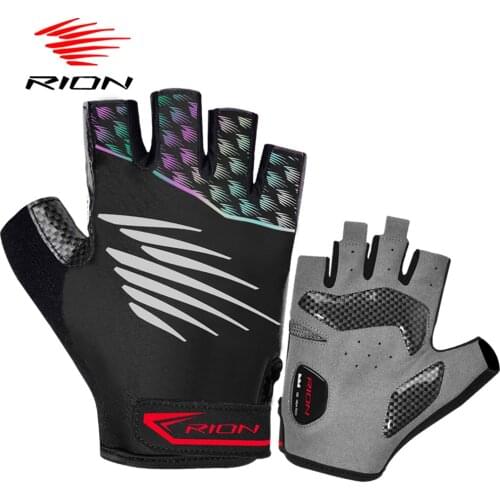 RION Cycling Gloves Men Anti-slip Half Finger Glove Breathable Bike Accessories Guantes Ciclismo Bicycle Equipment For MTB