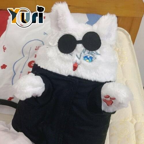 Jujutsu Kaisen Gojo Satoru Gojo 5τ5 Neko Cat Plush 35cm Doll Clothes Glasses Sa Sha