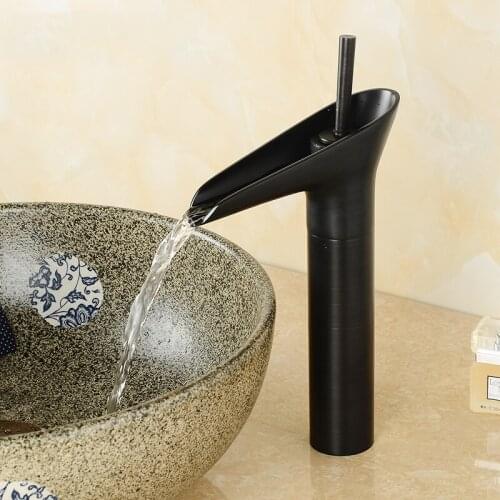 Basin Faucets European Style Copper Faucet Retro Black Single Hole Washbasin Mixer Taps Hot And Cold Water Faucet