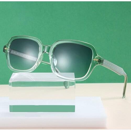 Veshion Tr90 Sunglasses Women Square Green Black Fashion Sun Glasses for Men Uv400 High Quality Summer Accessories Acetate