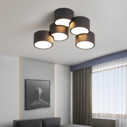 Modern Simple Living Room Ceiling Lights Nordic Personality Creative Bedroom Lamp Study Restaurant Light Bar Cafe Light Fixture