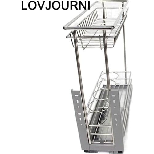 For Corredera Rangement Cuisine Dish Drainer Stainless Steel Cozinha Organizer Kitchen Cabinet Cestas Para Organizar Basket