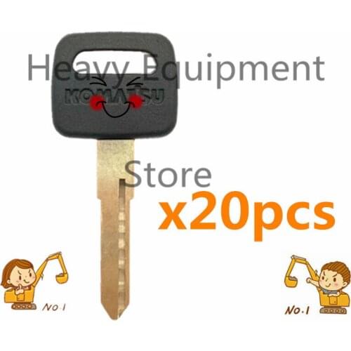 20PC Heavy Equipment Key For Komatsu Excavator Accessories , Fit PC200-8 300-8 400-8
