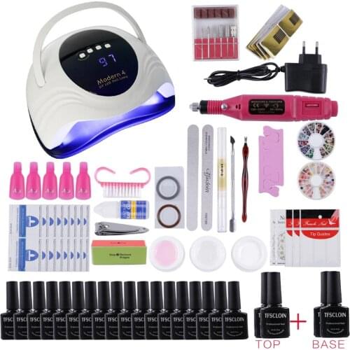 UV LED Nail Dryer Nail Polish Kit And Color Gel Nail Polish Kit Semi-Permanent Nail Art UV Gel Kit Beginner Nail Tool Kit