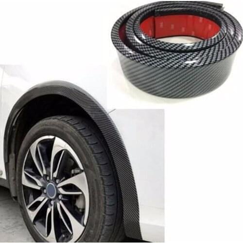 Universal Pair Rubber Car Mudguard Trim Wheel Arch Protection Moldings for most cars trucks SUVs Car Styling Moulding