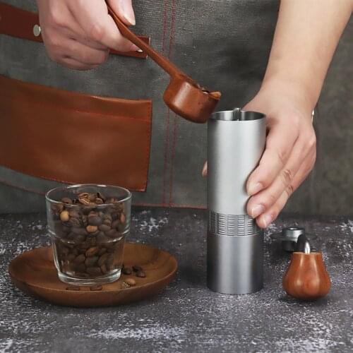 High-quality Aluminum Alloy Manual Coffee Grinder Stainless Steel Burr-free Grinder Mini Portable Coffee Grinder