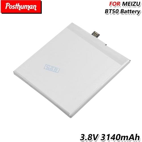 High Quality Phone Replacement Battery BT50 For Meizu Metal Meilan M1 3140mAh M57A M57AU M57AC MA01 Lithium Li-Po phone battery