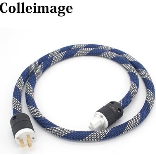 Hi-End Schuko Power Cable hifi power cable US Power Cord with Plug Mains Power Cable HIFI Audiophile European AC Power Cable