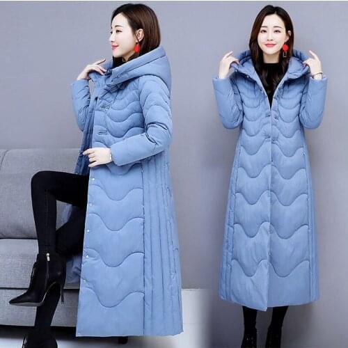 Winter Fall Casual Vintage Womens 4xl Loose Hooded Black Red Extra Long Padded Parka Coat , 3xl Warm Coats Parkas for Women